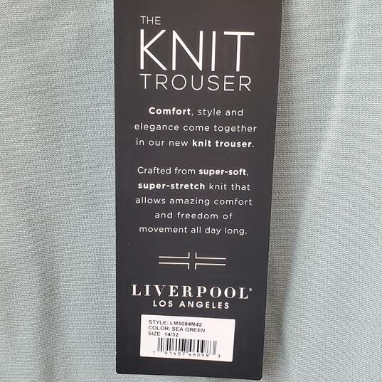 Liverpool Knit Kelsey Trouser Sea Green Size 14 image number 5