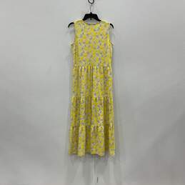 Womens Yellow Scoop Neck Sleeveless Fashionable Pullover Maxi Dress Size S alternative image