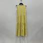 Womens Yellow Scoop Neck Sleeveless Fashionable Pullover Maxi Dress Size S image number 2