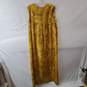 Vintage 60s Paisley Print Yellow Dress Fuzzy image number 1