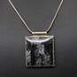 Sterling Silver Picasso Stone Pendant Necklace (16.5in) - 18.9g image number 1