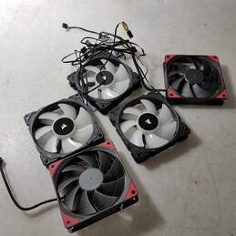 Lot of  Five  Untested Computer Case Fans
