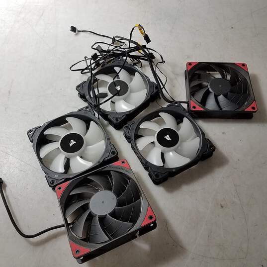 Lot of  Five  Untested Computer Case Fans image number 1