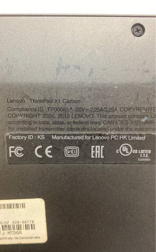 Lenovo ThinkPad X1 Carbon 14" Intel Core i7 Windows 8 image number 9