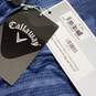 Callaway Striped Blue Golf Polo Shirt Size M NEW image number 4