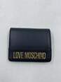 Authentic Love Moschino Black Logo Compact Wallet image number 1