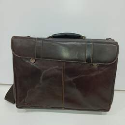 Kenneth Cole Brown Leather Briefcase alternative image