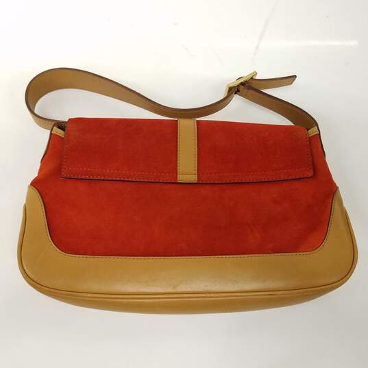 Gucci Jackie Soft Flap Shoulder Bag Leather Orange 2356211
