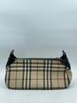 Authentic Burberry Beige Check Baguette Bag image number 1