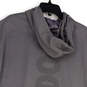 Mens Gray Dri-Fit Sleeveless Drawstring Pockets Pullover Hoodie Size Large image number 4