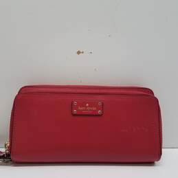 Kate Spade Double Zip Continental Wallet Red