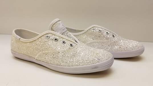 Keds Women's White Glitter Shoes sz  6.5 image number 3
