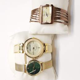 Anne Klein Diamond Watch Bundle 3 Pcs