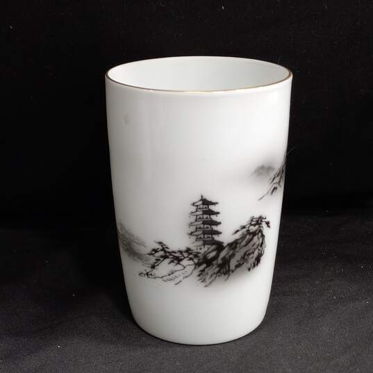 9PC Fukagawa Arita Hand Painted China Mug Cup Bundle image number 6