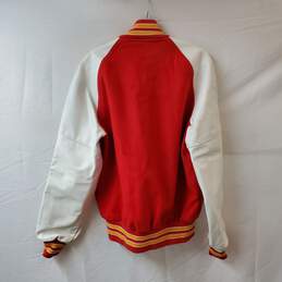 Halloway Red White Varsity Jacket alternative image
