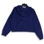 Disney Womens Blue Long Sleeve 50th Anniversary Cropped Pullover Hoodie Size L image number 2