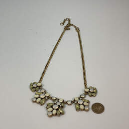 Designer J. Crew Gold-Tone Ivory Crystal Cut Stone Statement Necklace alternative image