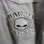 Harley Davidson Men Charcoal Button Up Shirt 2XL image number 5