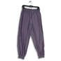 Womens Purple Elastic Waist Zip Pocket Pull-On Jogger Pants Size 8 image number 1