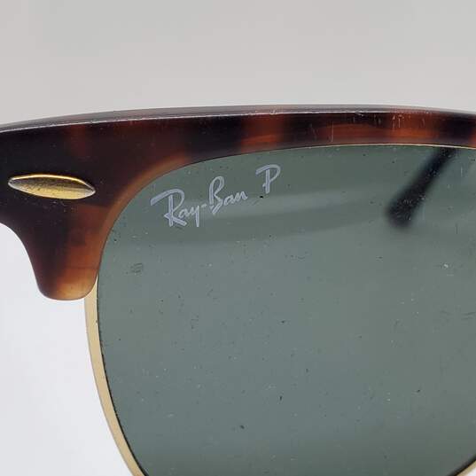 RAY-BAN RB 3016 CLUBMASTER TORTOISE SUNGLASSES SZ 49-21 image number 5