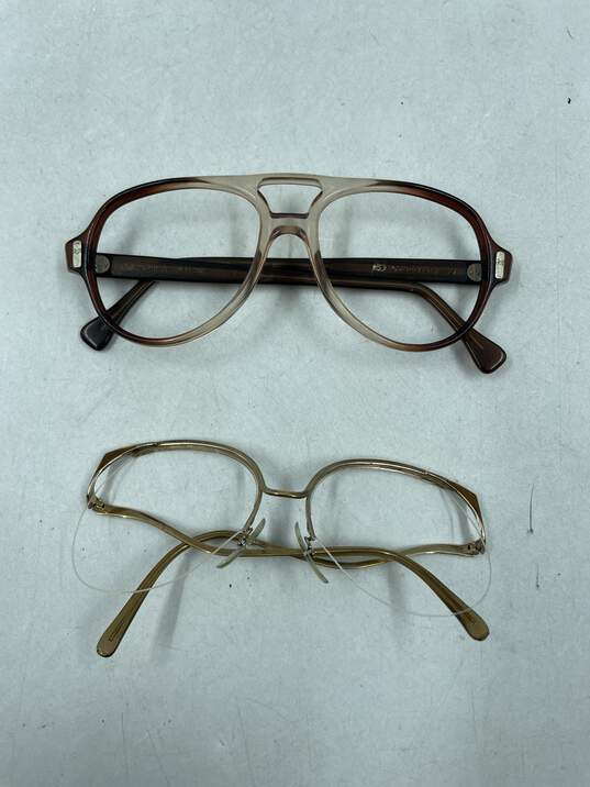 Assorted Multi 70s Vtg Eyeglass Frame Bundle image number 1