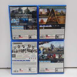 4pc Bundle of Assorted Sony PlayStation 4 Video Games alternative image