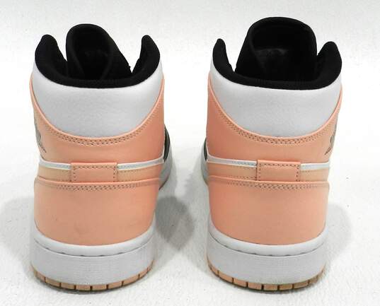 Jordan 1 Mid Arctic Orange Black Toe Men's Shoes Size 10 image number 5