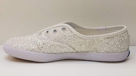 Keds Women's White Glitter Shoes sz  6.5 image number 2