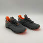 Mens Gray Orange Round Toe Lace Up Low Top Running Shoes Size 37 image number 4