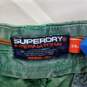 Superdry International Men's Green Cotton Shorts Size 34W image number 3