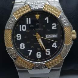 Croton 40mm All Stainless Steel 20ATM 660ft WR Japan Unadjusted Automatic Day Date Watch 159.0g alternative image