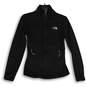 Mens Black Fleece Long Sleeve Mock Neck Full-Zip Jacket Size XS image number 1