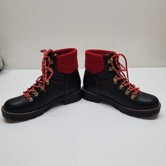 Tommy Hilfiger LARITI Black Red Ankle Boots Women's Size 8.5M image number 2