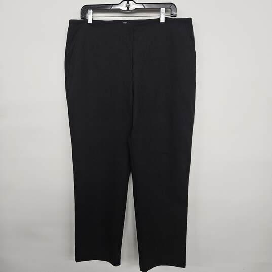 Black Ankle Dress Pants With Pockets image number 1