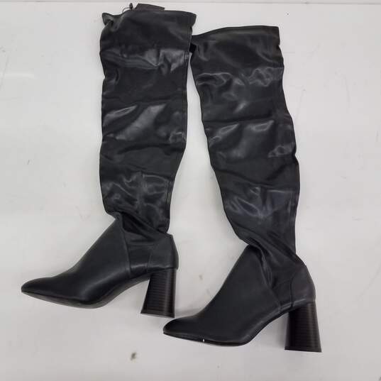 Zara Long Black High Heel Boots NWT Size 6 image number 2