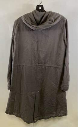 All Saints Womens Gray Long Sleeve Hooded Full-Zip Parka Jacket Size 0 alternative image