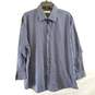 Michael Kors Men Blue Plaid Button Up Shirt XL image number 2
