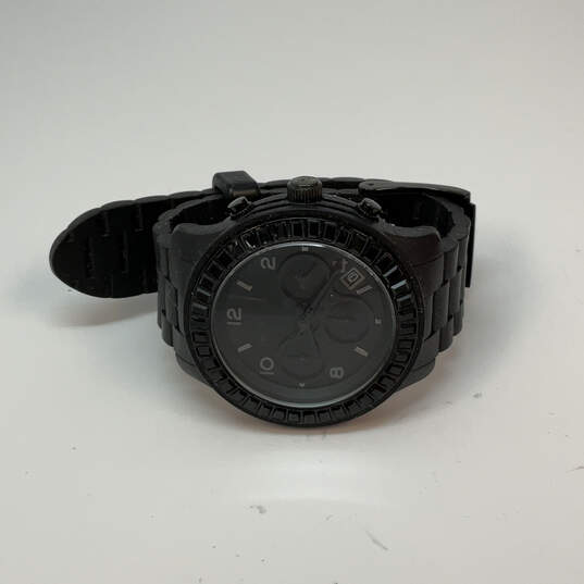 Designer Michael Kors Glitz MK-5395 Black Chronograph Analog Wristwatch image number 2