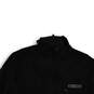 Womens Black Long Sleeve Mock Neck Full-Zip Motorcycle Jacket Size Medium image number 3