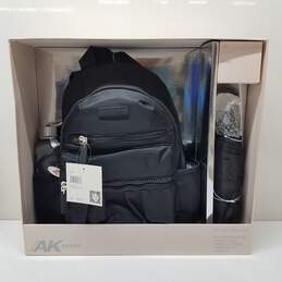 Anne Klein  3 PC Black Backpack Gift Set - Water Bottle, Backpack, & Umbrella alternative image