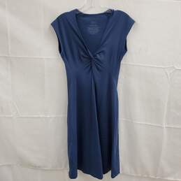 Patagonia Blue Nylon Blend Twist Front Sleeveless Dress Women's Size S