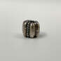 Designer Pandora S925 ALE Sterling Silver Dots And Ridges Clip Beaded Charm image number 1