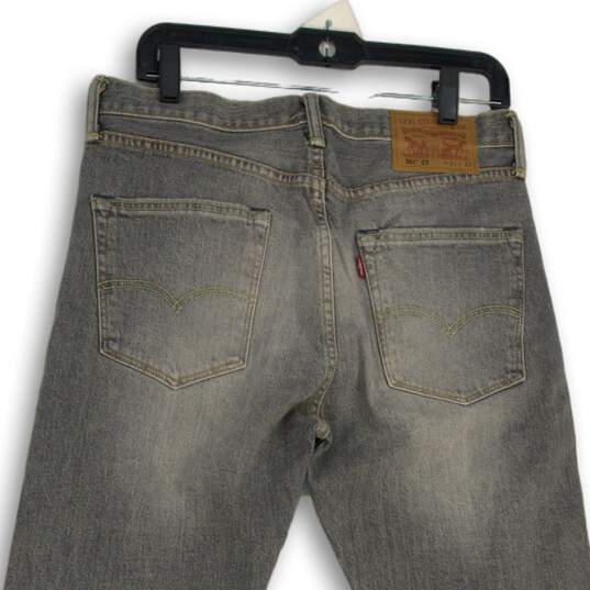 Levi Strauss & Co. Womens 501 Gray Denim Medium Wash Skinny Leg Jeans Size 31X32 image number 4