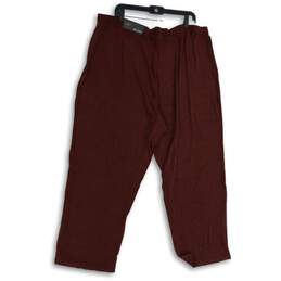 NWT Avenue Womens Red Flat Front Regular Fit Pull-On Sweatpants Size 22/24A alternative image