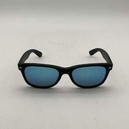 Mens Wayfarer RB 2132 Black Blue Full Rim High Bridge Fit Square Sunglasses alternative image