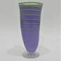 Whimsical Purple and Green Handmade Vase image number 2