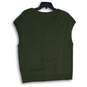 NWT Talbots Womens Green Knitted V-Neck Sleeveless Pullover Sweater Vest Size L image number 2