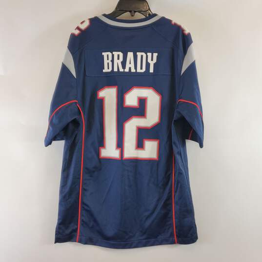 Nike NFL Men Navy Patriot #12 Brady Super Bowl Jersey S image number 2