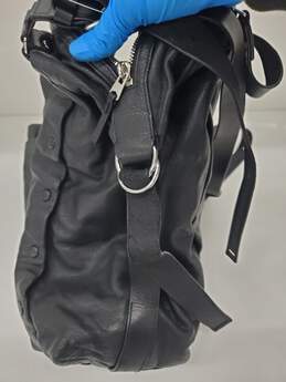 VTG Women All Saints Black Leather Shoulder Bag Used alternative image