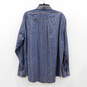 Christian Dior Monsieur Blue Long-Sleeve Men's Dress Shirt Size XL image number 4